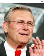 US Defense Secretary Donald Rumsfeld