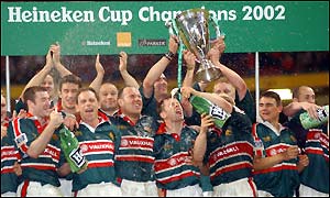 Leicester become the first side to win the Heineken Cup twice