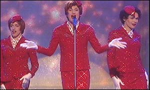 Professional female impersonators Sestre from Slovenia made an impression 