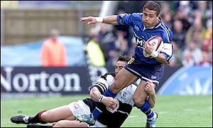 Zurich Premiership player of the year Jason Robinson had few opportunities to break loose