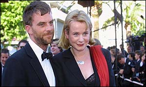 Anderson with the British co-star of his film Punch Drunk Love, Emily Watson 