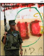 Colombian army soldier