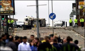 Riots in Oldham in May 2001