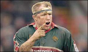 Neil Back during the Heineken Cup final