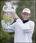 Hansen lifted the trophy at Wentworth