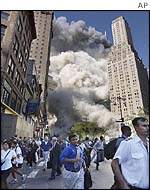 People fleeing the World Trade Center