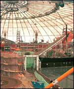 The Dome under construction