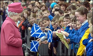 Queen and young girl
