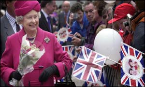 Queen Elizabeth II meets well wishers in the streets of Wick