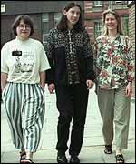 Andrea Needham, Lotta Kronlid and Joanna Wilson took hammers to a Hawk