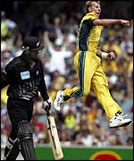 Australian fast bowler Brett Lee