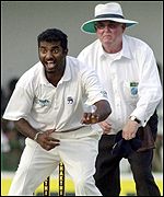 Sri Lankan spinner Muttiah Muralitharan