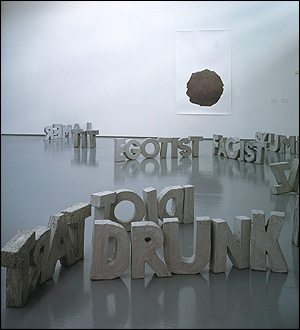Installation at Dundee Contemporary Arts 2002; photo courtesy Frith Street Gallery, London 