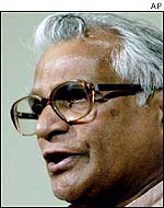 Indian Defense Minister George Fernandes
