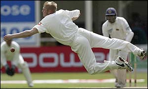 After claiming two early wickets England's bowling became a little wayward