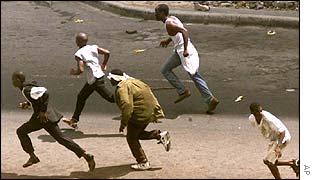 Protesters in Ivory Coast