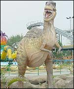 Dinosaur and rides at Fantasy Kingdom