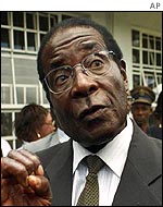 Zimbabwean President Robert Mugabe