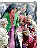 Internally displaced women and children in northern Afghanistan