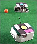 Robotic soccer requires teamwork