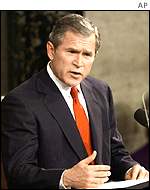 US President George W Bush
