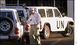 UN weapons inspector in Baghdad, 1998
