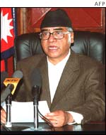 Prime Minister Sher Bahadur Deuba