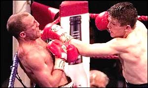 Hatton begins to assert his superiority over Magee