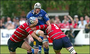 Sale's Chris Jones in action 