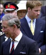 Prince Charles and WIlliam in Swansea