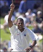 Merv Dillon was a contant threat to India's batsmen