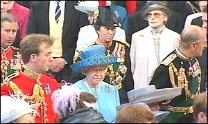Queen and Duke of Edinburgh in St Paul's
