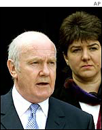 Northern Ireland Secretary Dr John Reid and security minister Jane Kennedy