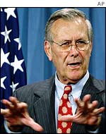US Defence Secretary Donald Rumsfeld