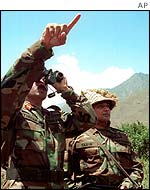 Pakistani soldiers in Chakoti sector