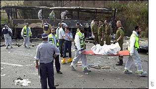 Megiddo bus attack aftermath, June 2002