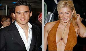 Gareth Gates and Nell McAndrew