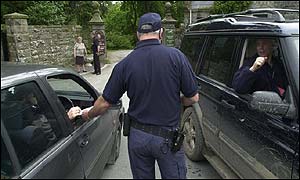 Castle Leslie security guard