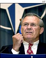 US Defence Secretary Donald Rumsfeld