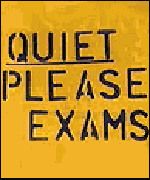exam sign