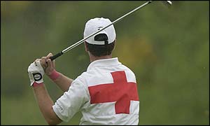 Webster shows he's supporting the England Football team