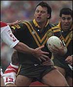 Laurie Daley in action for Australia