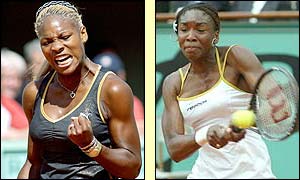 Serena Williams took the first set 7-5