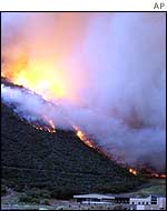 Fires above a community centre in Glenwood Springs