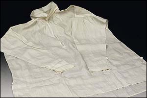 Napoleon's shirt - on sale at Sotheby's
