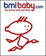 Logo for bmibaby, BMI British Midland's no-frills airline