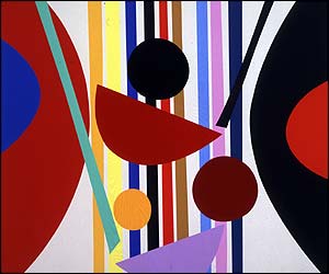 Vertical Lines by Terry Frost