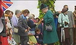 The Queen in Powys