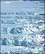 Ice sheet and crevasses BAS