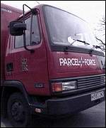 Parcelforce van